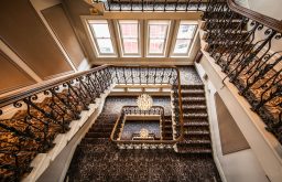 staircase, arieal view, hotel