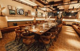 private dining in the main building, cosy, restuarant