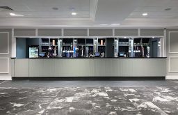 bar area in the main conference room