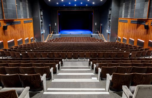 auditorium, modern, theatre layout, stage, large conference space