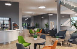lounge area, breakout space, drinks and food