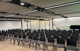 theatre style, conference, modern corporate venue