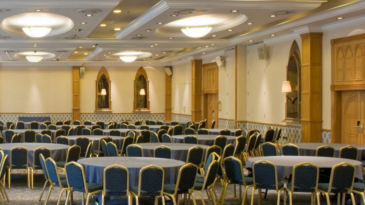 conference style, lit room, staffordshire