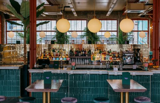 unique conference space, bar area, event venue