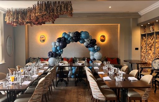 private event, modern bright event ace, nicely decorated, comfortable seating
