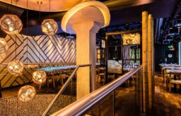 upstairs priavte meeting room, lantern lights, restaurant