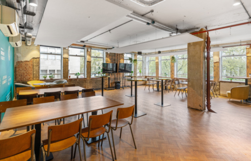 dining space, tables and chairs, natural daylight