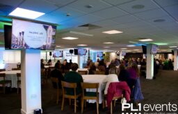 event in action, conference, TV screens, large conference room