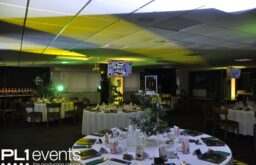 awards winning ceremony, table seating, fine dining, cabaret layout, spotlights