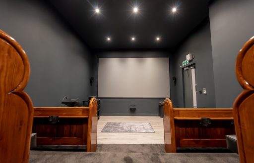 projector screen, studio, theatre layout