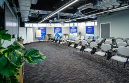 theatre layout, side angle of the conference room