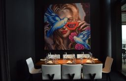 private dining, painting