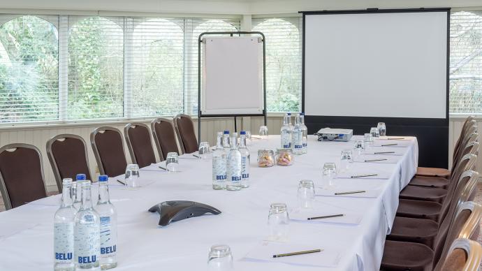boardroom meeting layout, natural brightness