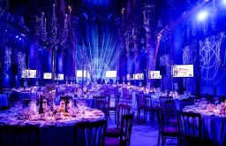 fine dining, table numbers, stunning venue for gala dinners