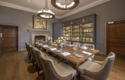 dining space, private, luxurious chairs