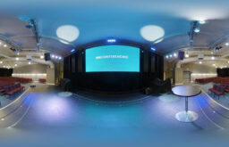 360 view of the auditorium, bar stands