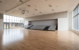 large event space, auditorium seating area, modern, natural lighting