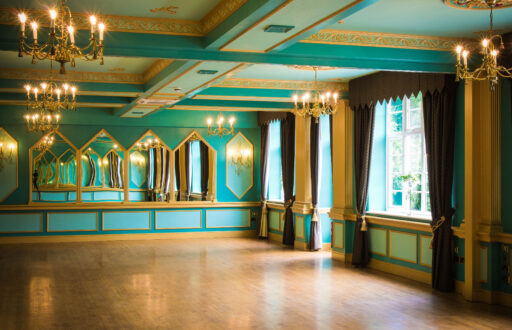 blank canvas event space, conference room, historic, mirrors