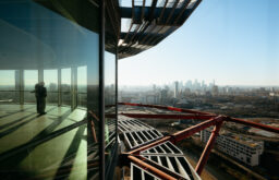 side view of the venue, outlooking London