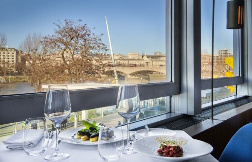 table for two, dining, window view