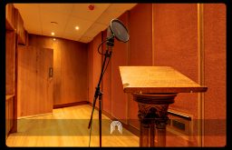 recording session room, soundproof