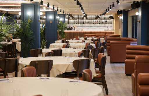 cabaret layout, conference set up, dining boths, football venue
